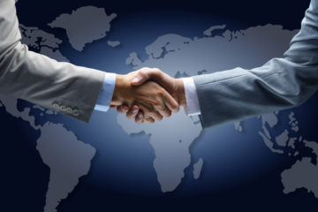 Universal Postal Union handshake