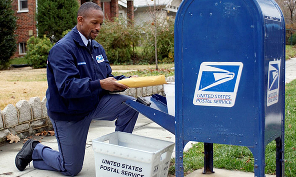 dress up as a USPS letter carrier