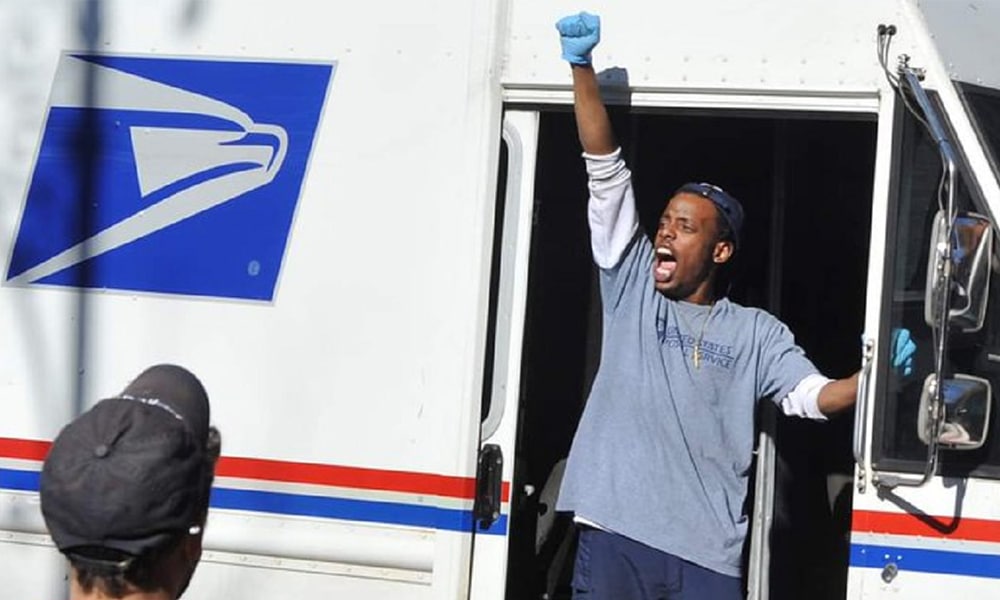 Postal workers hailed as heroes after Joe Biden wins election