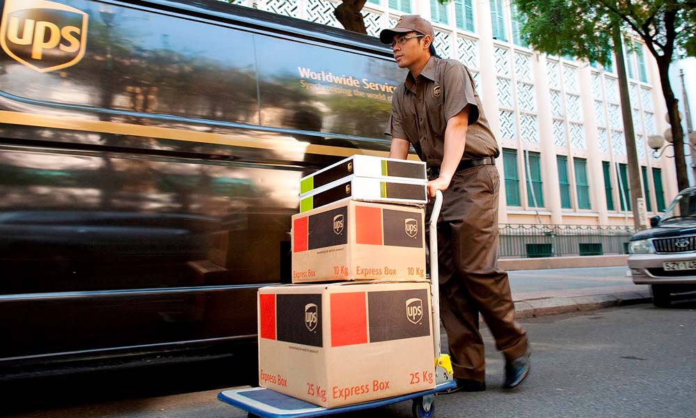 UPS ships less packages