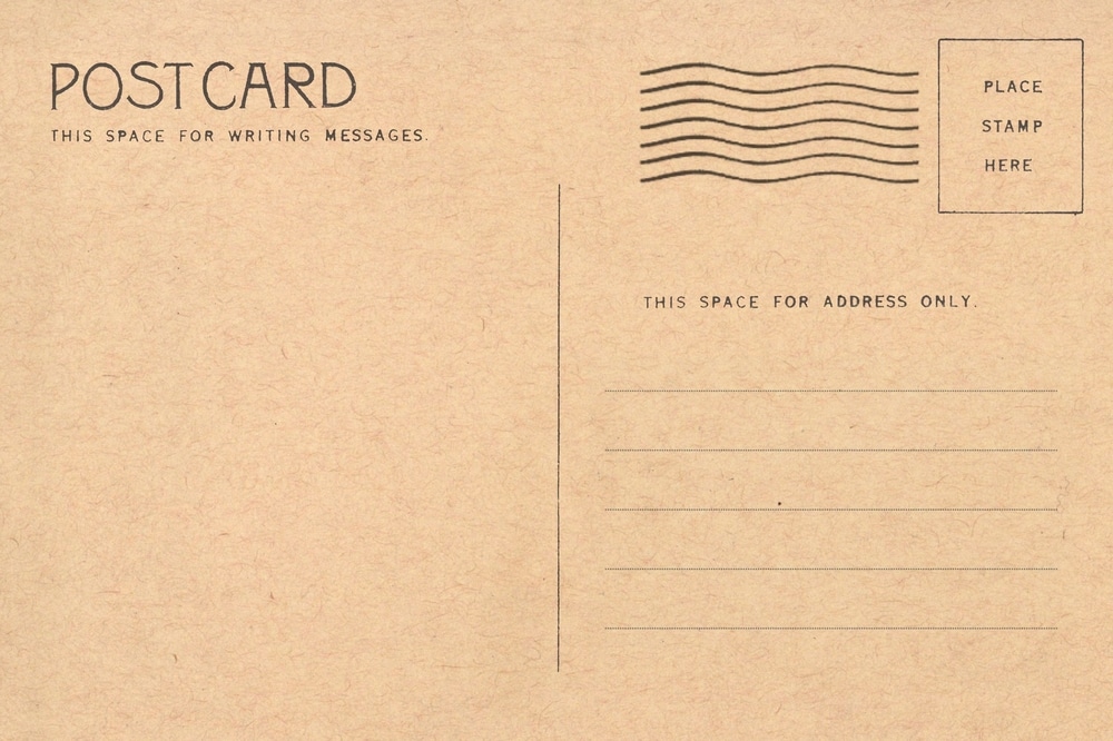 how to address a postcard
